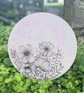 12" Canvas Round - Pink