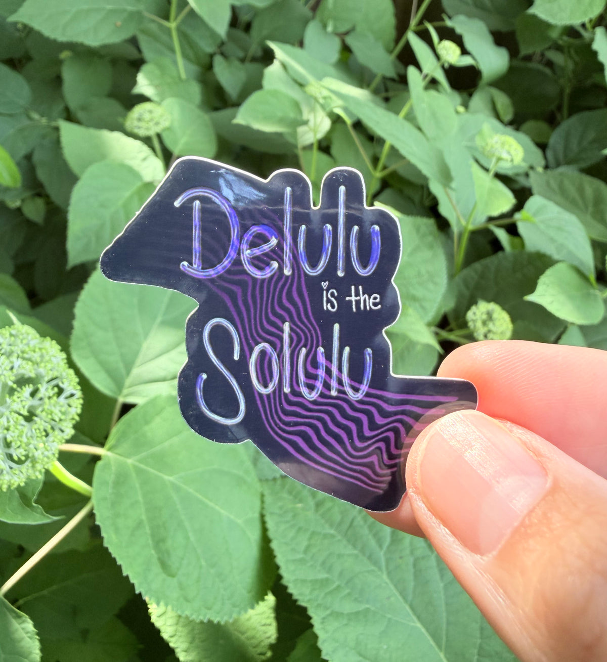 Delulu is the Solulu Sticker