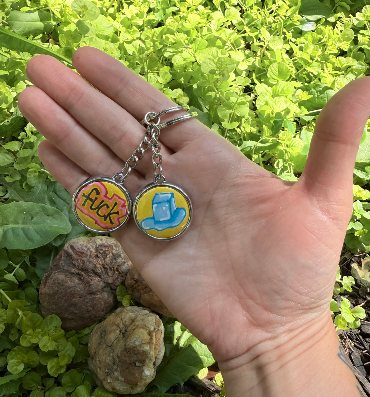Fuck Ice Keychain