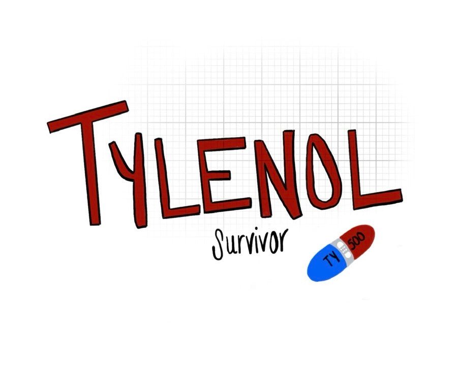 Tylenol Survivor Sticker