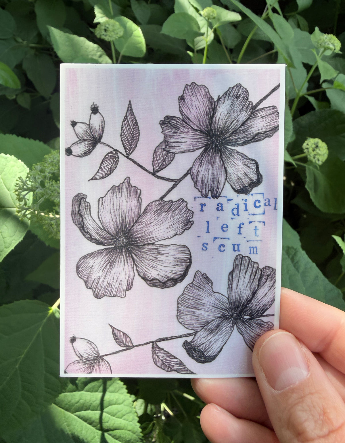 Radical Left Scum - Floral Fuckery No. 2 Sticker