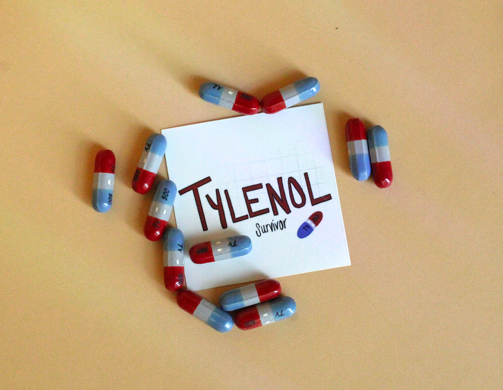 Tylenol Survivor Sticker