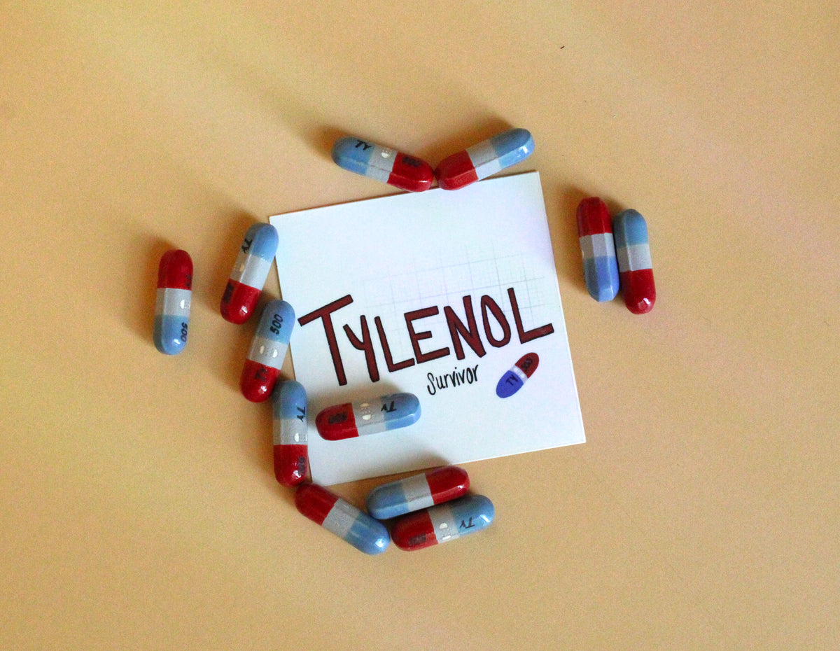 Tylenol Survivor Sticker