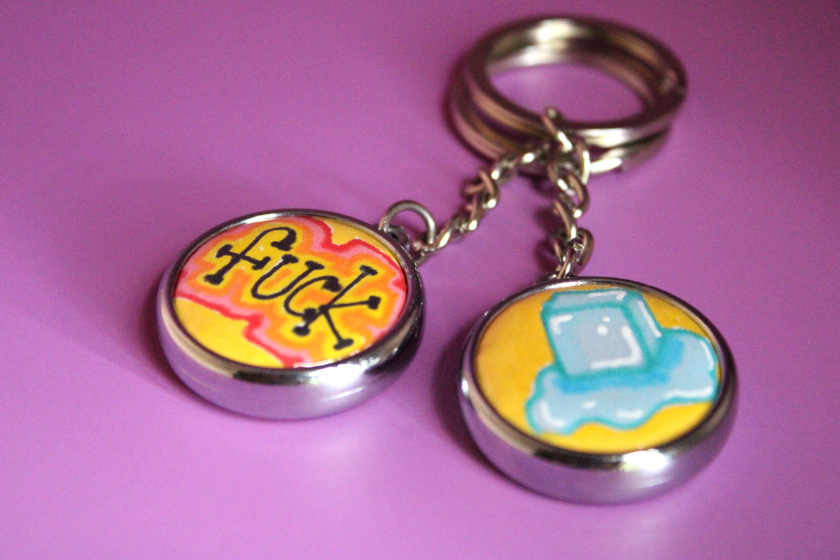 Fuck Ice Keychain